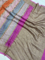 Khaddi Georgette Banarasi Saree -  Antique zari - The Handlooms