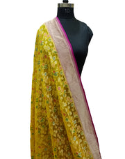 Khaddi Georgette Banarasi Saree - water zari - The Handlooms