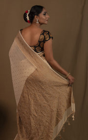 Khaddi Georgette Banarasi Saree -  Antique zari - The Handlooms