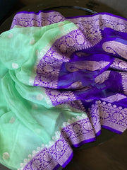 Pure Georgette Banarasi Saree - The Handlooms