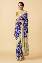 Khaddi Georgette Handloom Banarasi Saree - The Handlooms