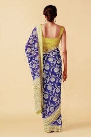 Khaddi Georgette Handloom Banarasi Saree - The Handlooms