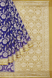 Khaddi Georgette Handloom Banarasi Saree - The Handlooms