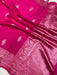 Pure Chiniya Silk Handloom Banarasi Saree - All over kadua motifs - The Handlooms