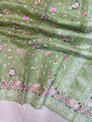 Pure Organza Chikankari Handloom Banarasi Saree - The Handlooms