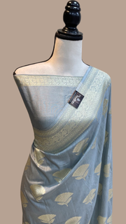 Moonga Georgette Handloom Banarasi Saree - The Handlooms