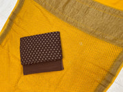 Khaddi Georgette Banarasi Dress material - Antique Zari - The Handlooms