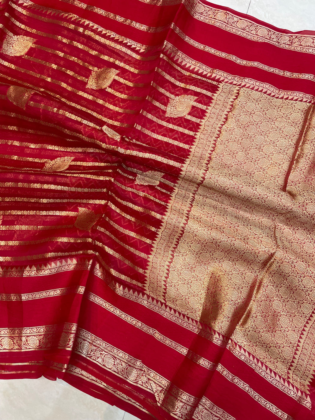 Pure Kora Handloom Banarasi Saree main image 1