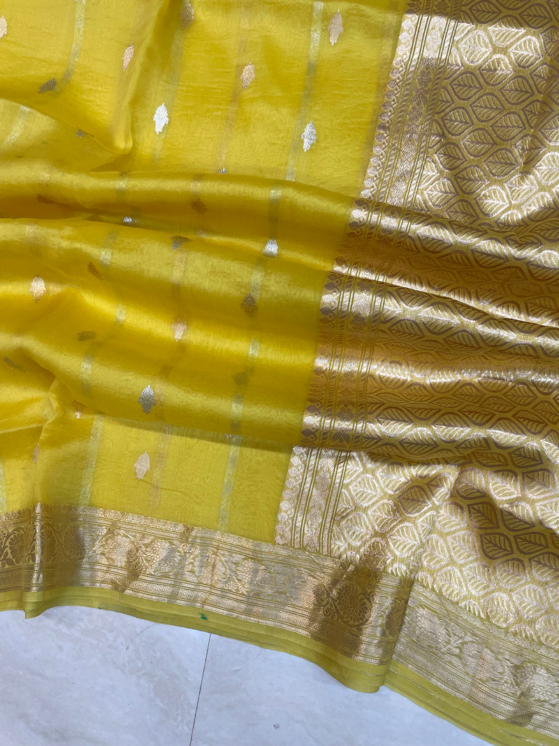 Pure Kora Handloom Banarasi Saree - The Handlooms