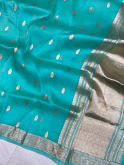 Pure Kora Handloom Banarasi Saree - The Handlooms