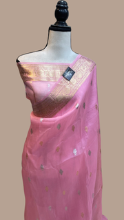 Pure Kora Handloom Banarasi Saree - The Handlooms