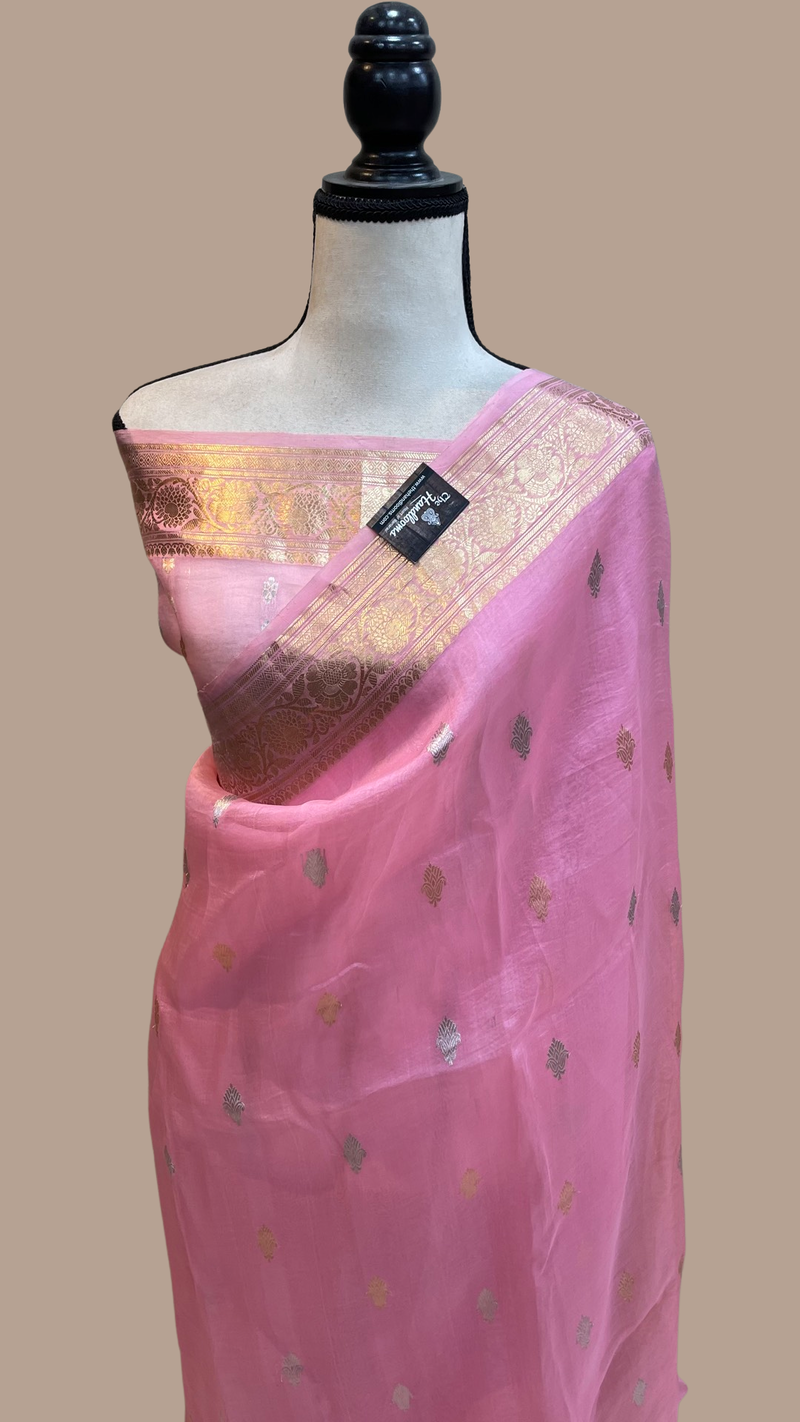 Pure Kora Handloom Banarasi Saree - The Handlooms