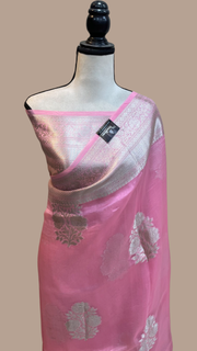 Pure Kora Handloom Banarasi Saree - The Handlooms