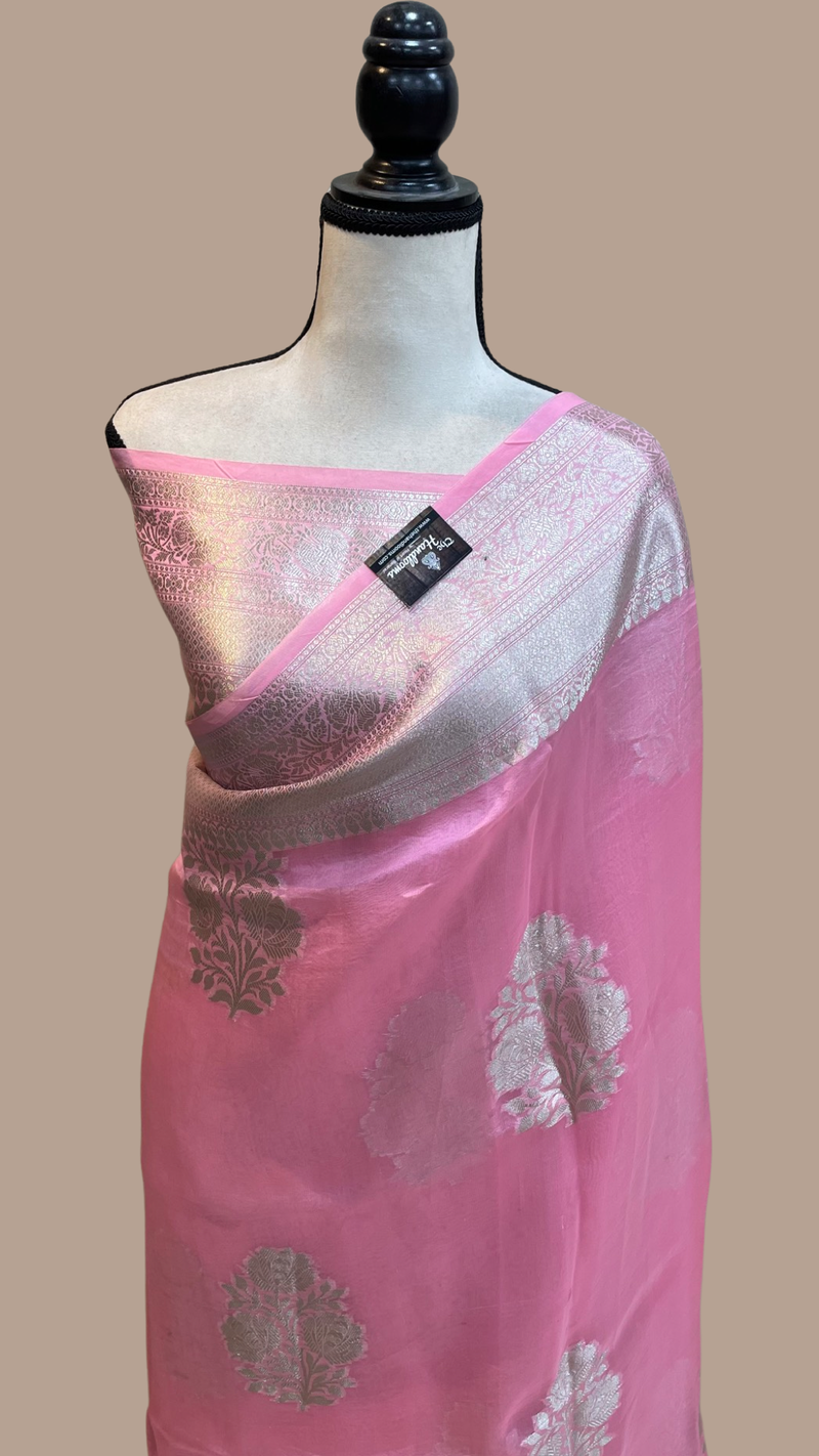 Pure Kora Handloom Banarasi Saree - The Handlooms