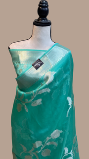 Pure Kora Handloom Banarasi Saree - The Handlooms