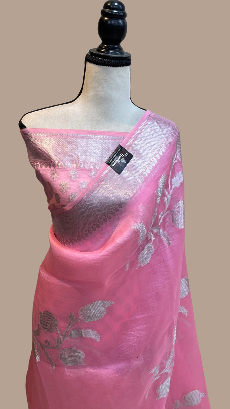 Pure Kora Handloom Banarasi Saree - The Handlooms