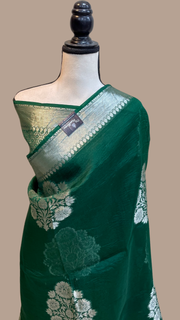 Pure Kora Handloom Banarasi Saree - The Handlooms