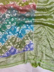 Pure Khaddi Georgette Handloom Banarasi Saree - The Handlooms