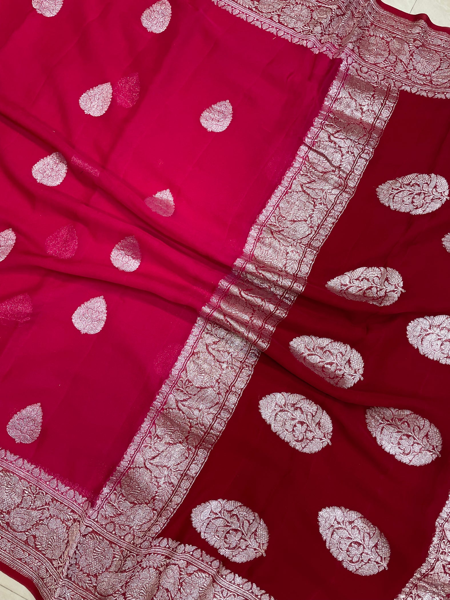 Pure Georgette Banaras Saree - PGBS01 main image 1