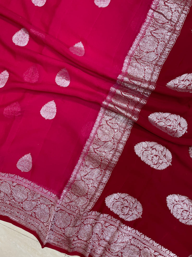 Pure Georgette Banarasi Saree - The Handlooms