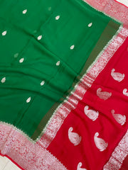 Pure Georgette Banarasi Saree - The Handlooms