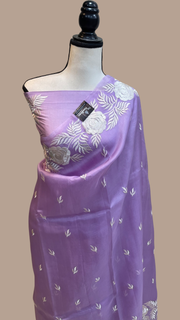 Pure Organza Chikankari Handloom Banarasi Saree - The Handlooms
