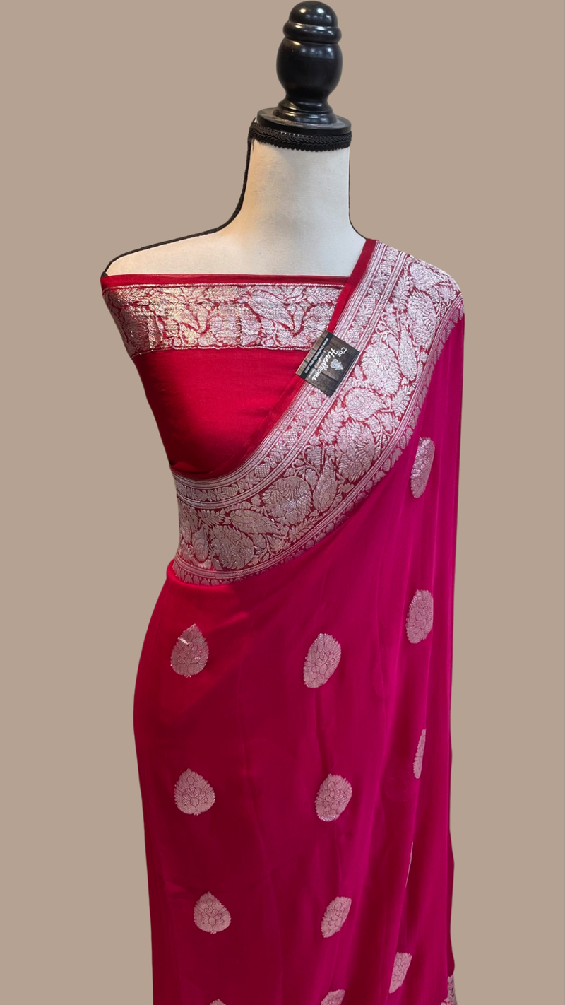 Pure Georgette Banarasi Saree - The Handlooms