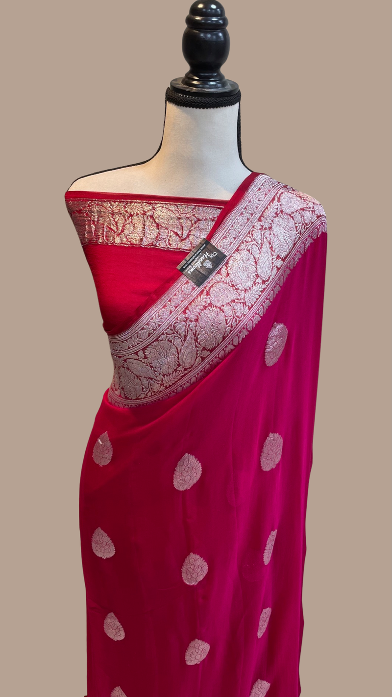 Pure Georgette Banarasi Saree - The Handlooms