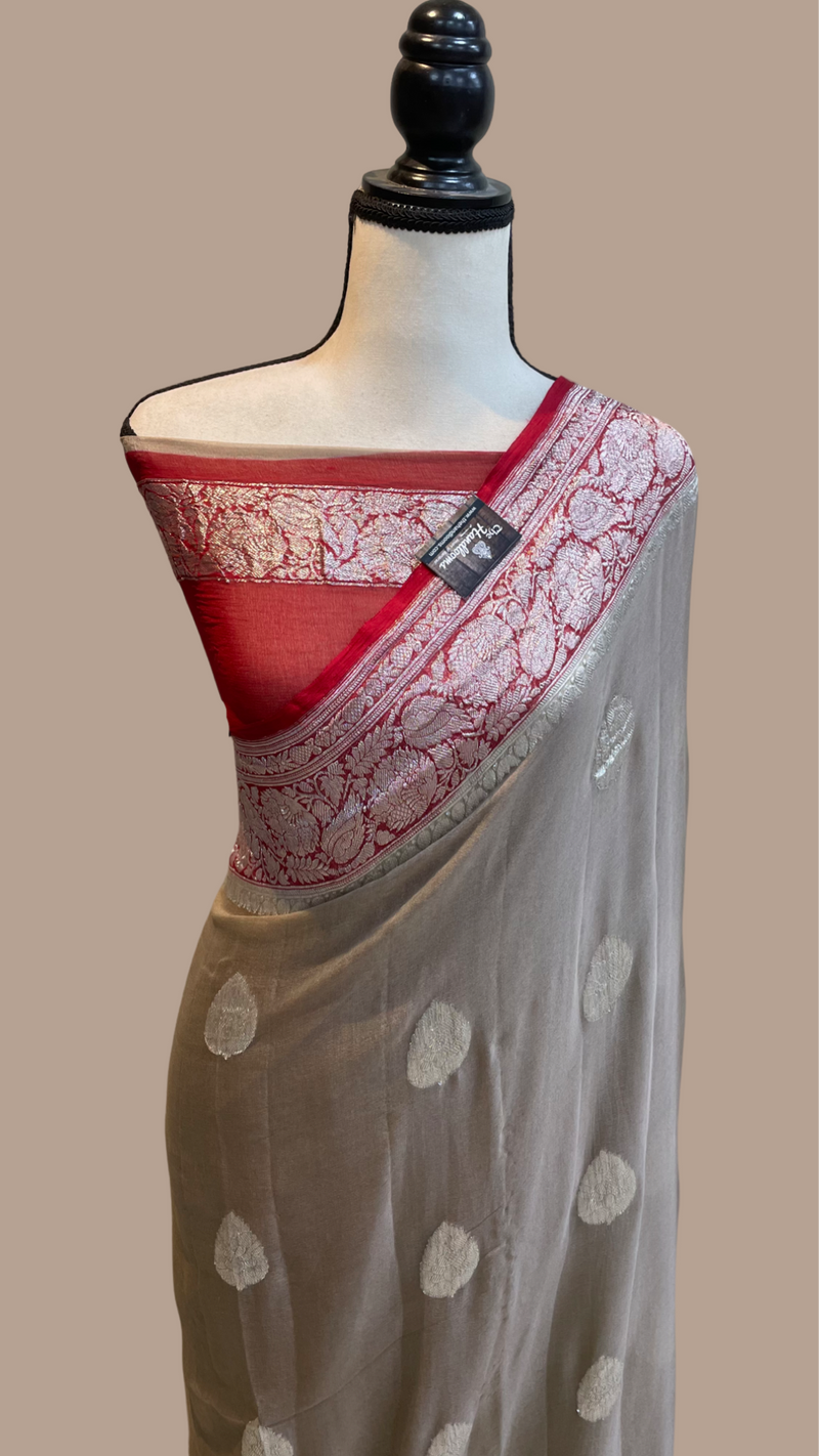 Pure Georgette Banarasi Saree - The Handlooms