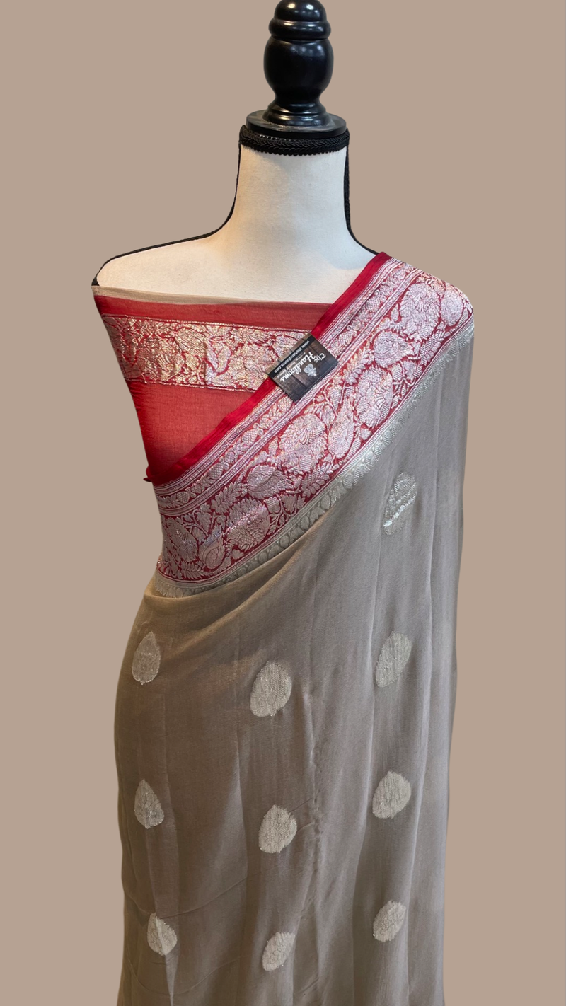Pure Georgette Banarasi Saree - The Handlooms