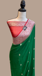 Pure Georgette Banarasi Saree - The Handlooms