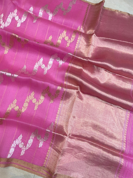 Pure Kora Handloom Banarasi Saree - The Handlooms