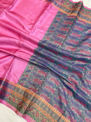 Pure Tussar Silk Handloom Banarasi Saree - The Handlooms