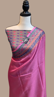 Pure Tussar Silk Handloom Banarasi Saree - The Handlooms
