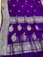 Pure Georgette Banarasi Saree - The Handlooms