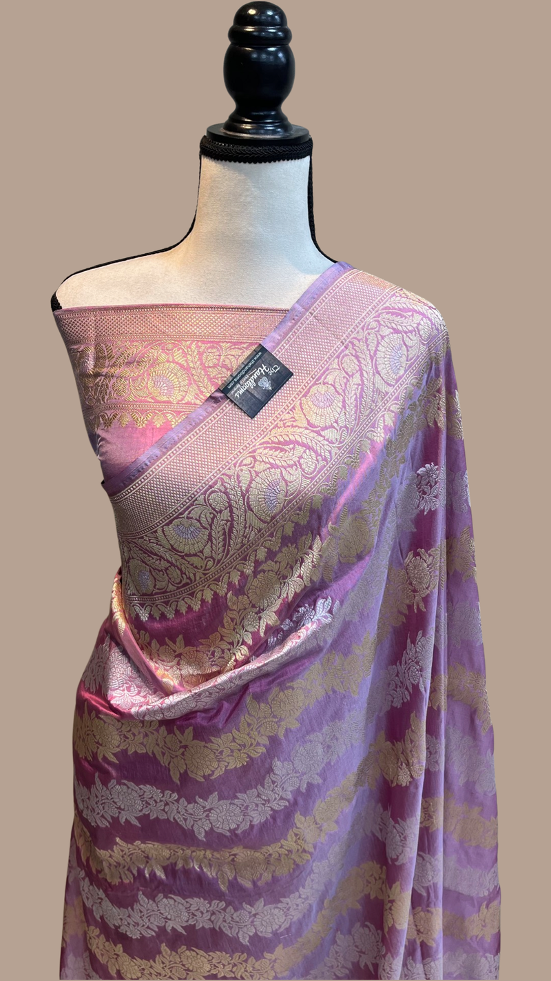 Pure Katan Silk Banarasi Handloom Saree - All Over Sona Roopa Work - The Handlooms