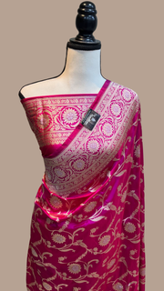 Pure Katan Silk Banarasi Handloom Saree - All Over Sona Roopa Work - The Handlooms