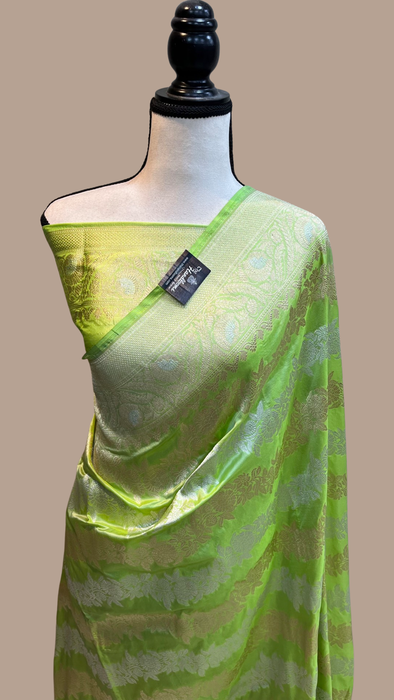 Pure Katan Silk Banarasi Handloom Saree - All Over Sona Roopa Work