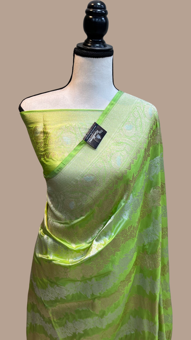 Pure Katan Silk Banarasi Handloom Saree - All Over Sona Roopa Work