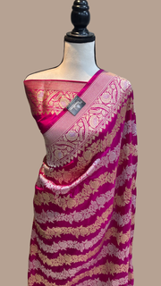 Pure Katan Silk Banarasi Handloom Saree - All over Sona Roopa work - The Handlooms