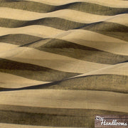 Pure Tissue Reshmi zari Stripe Banarasi Saree - The Handlooms