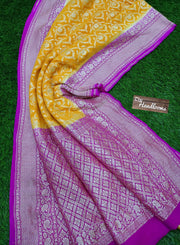 Khaddi Georgette Handloom Banarasi Saree - The Handlooms