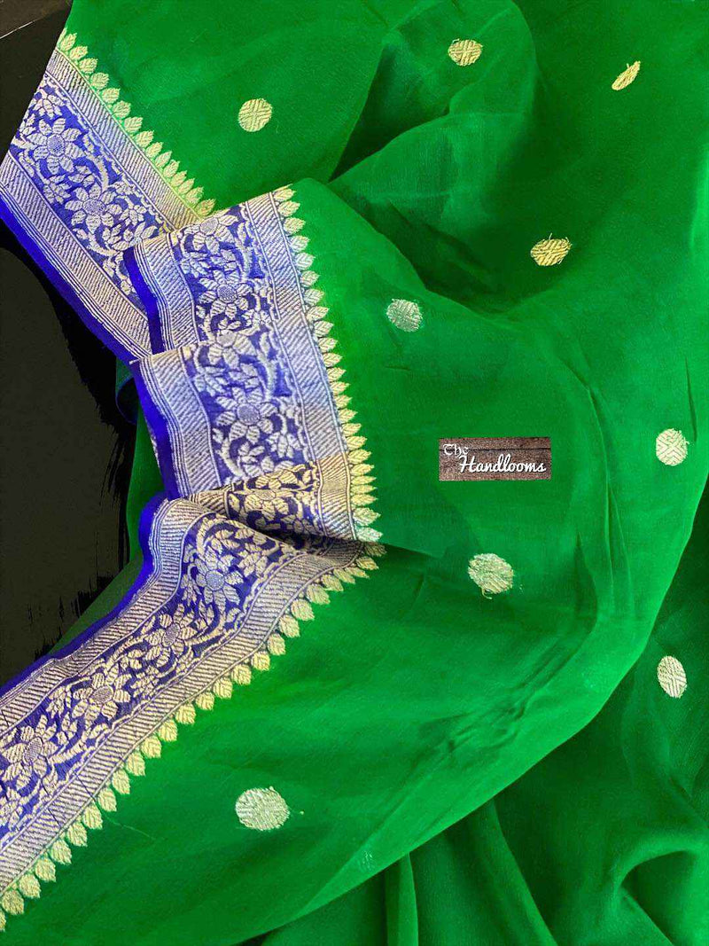 Pure Georgette Banarasi Saree - The Handlooms