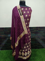 Khaddi Georgette Banarasi Dress material - The Handlooms