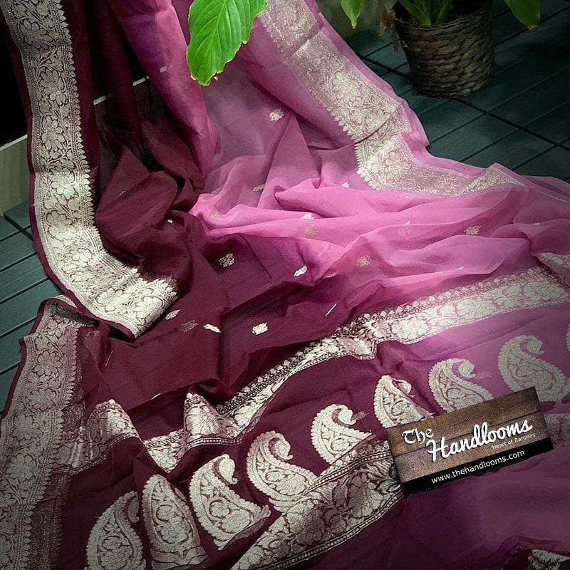 Pure Georgette Banarasi Saree - The Handlooms