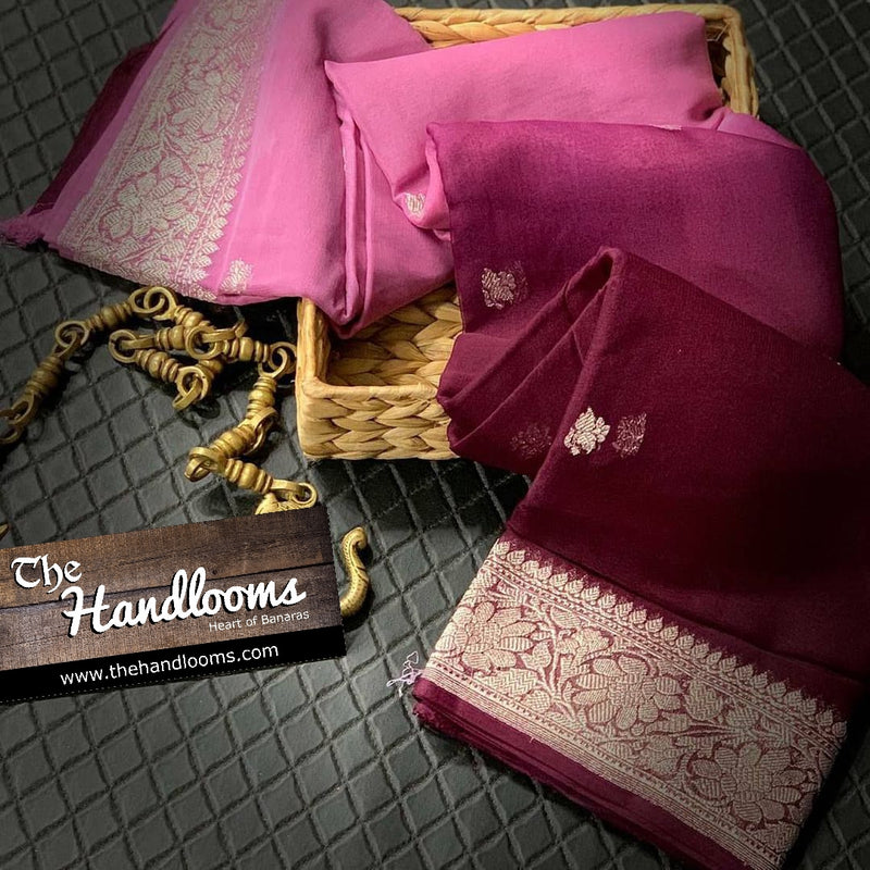 Pure Georgette Banarasi Saree - The Handlooms