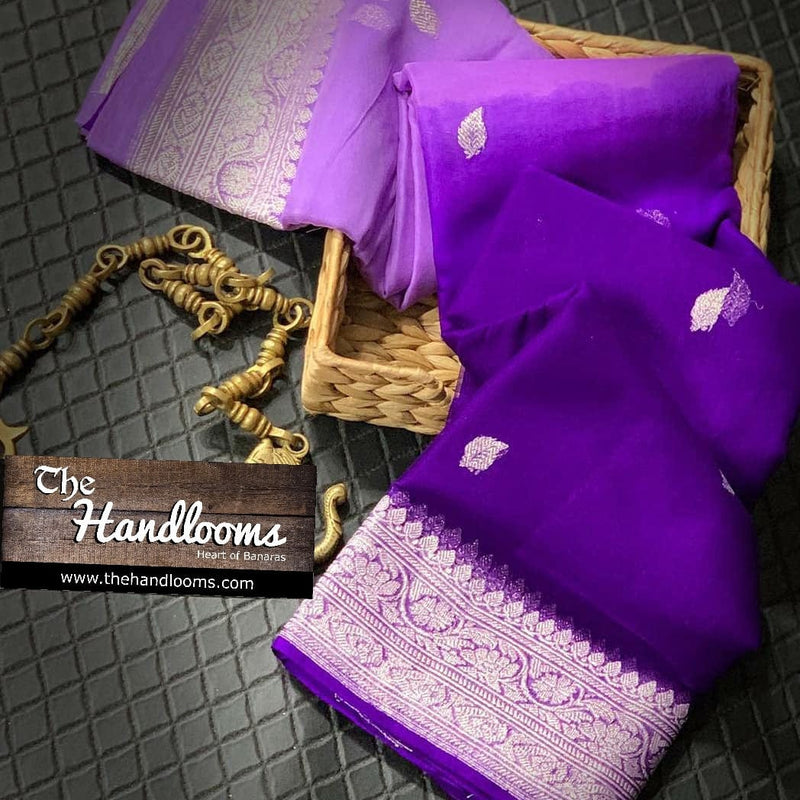 Pure Georgette Banarasi Saree - The Handlooms