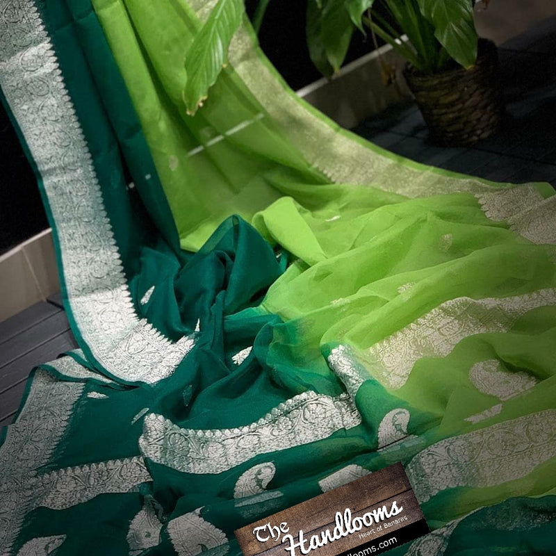 Pure Georgette Banarasi Saree - The Handlooms