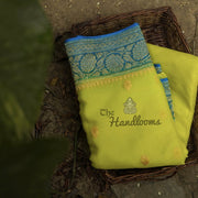 Pure Georgette Banarasi Saree - Gold zari - The Handlooms