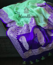 Pure Georgette Banarasi Saree - The Handlooms